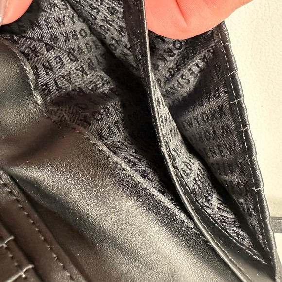 Kate Spade // Black Leather Wristlet Wallet - Picture 4 of 8